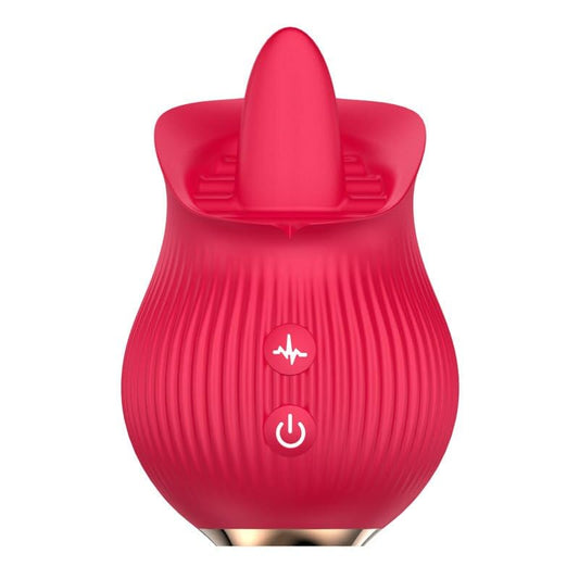 Red Rose Licking Stimulator for Women Clitoral Vibration Tongue Massager