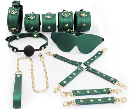 SM Restraint Bondage Set -Summer Green AS-BK2403GRN