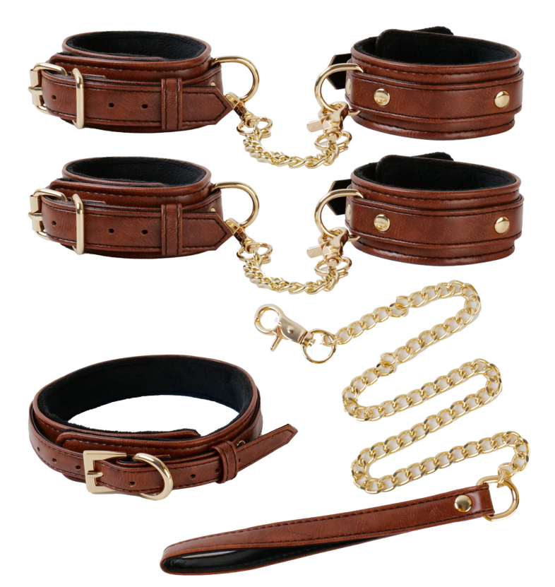 Classic Leather BDSM Restraint Kit