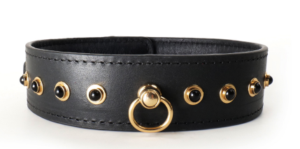 Collar with Decoration Black AS-C2003