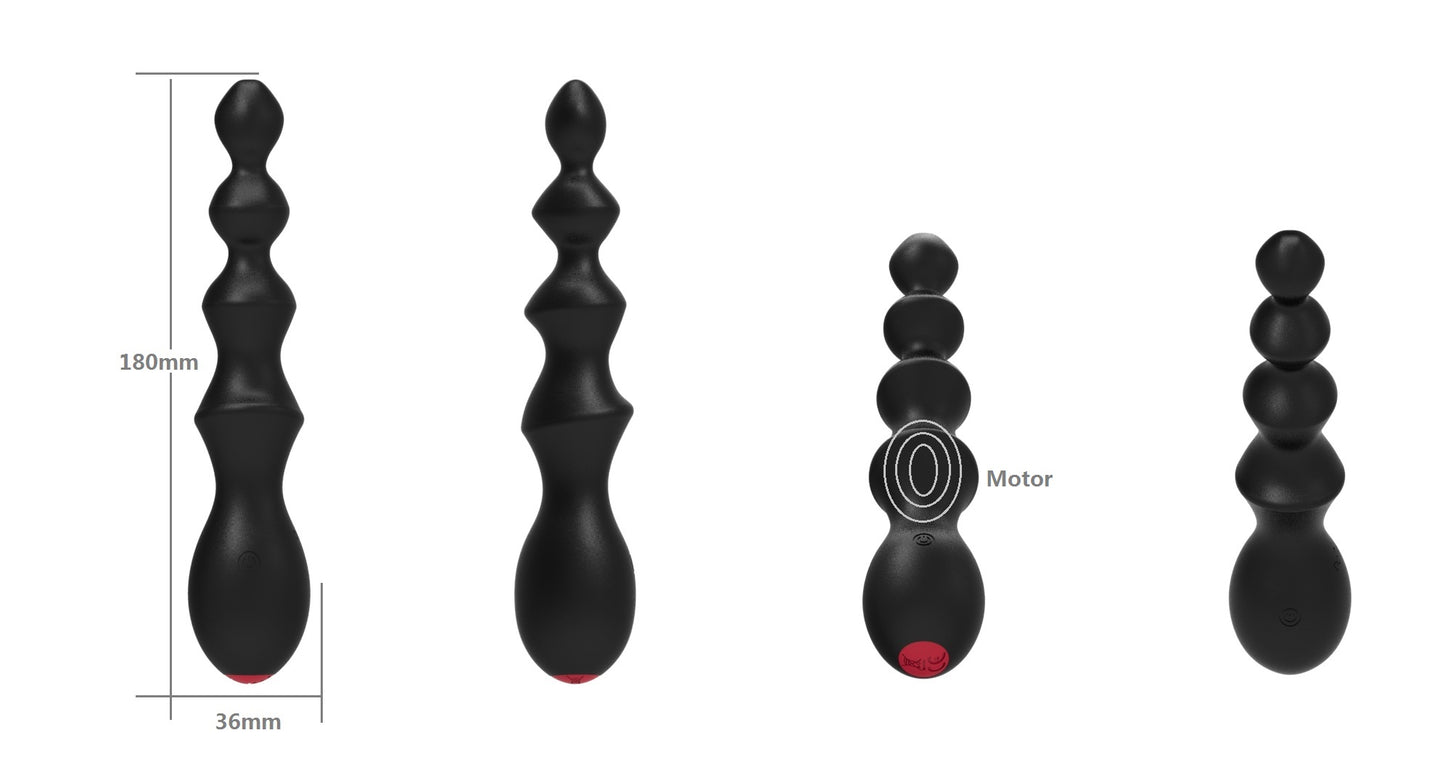 Vibrating Anal Plug 2in1 Dildo Vibrater