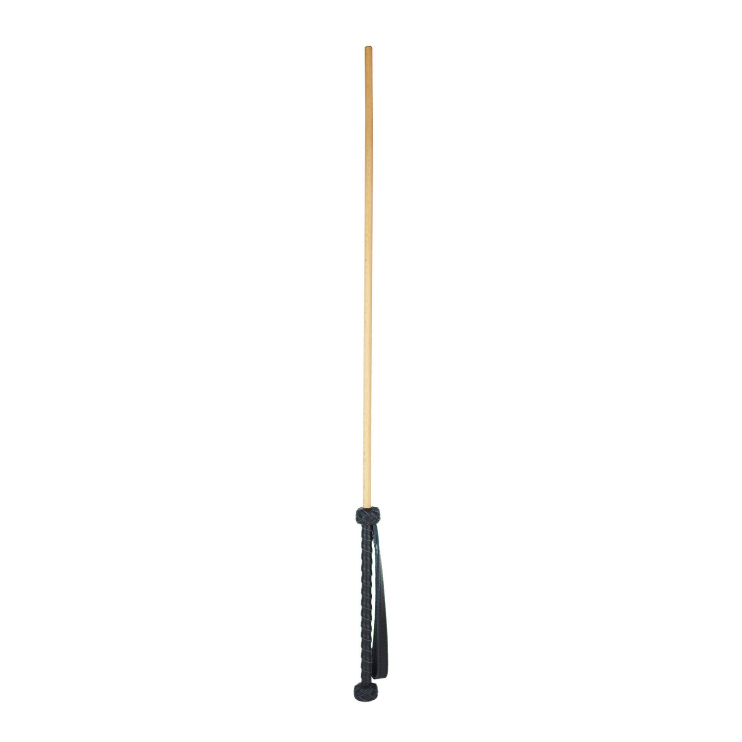 100% Wood Spanking Cane PU Leather Handle