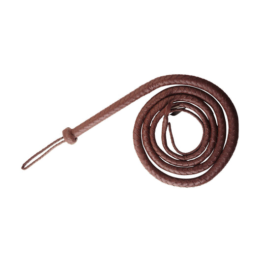 Long PU Leather Spanking Whip Flogger 2M/2.4M Handmade